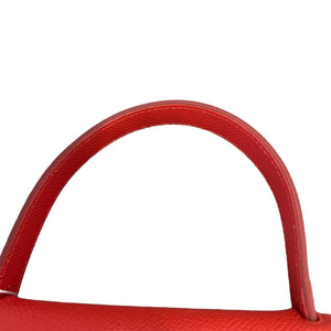 Nano Belt Grained Calfskin Red GHW