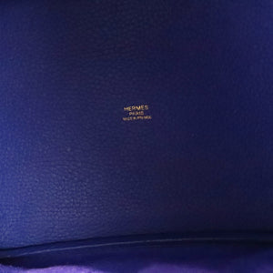 Picotin Lock 22 MM Taurillon Clemence Electric Blue