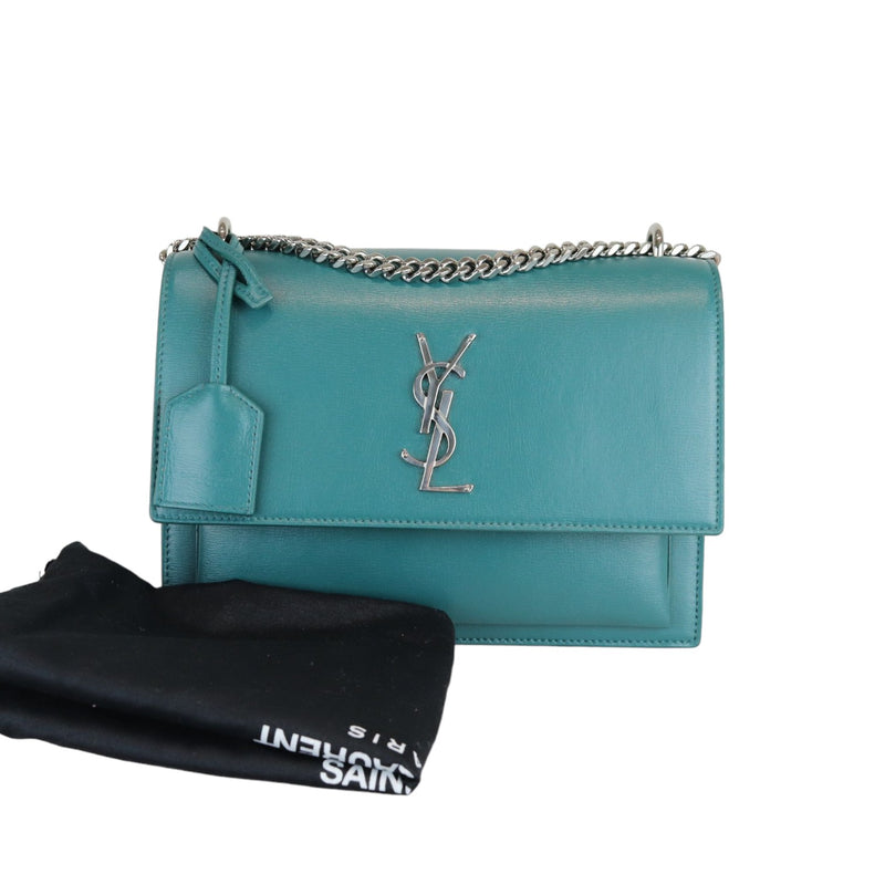 Sunset Medium Calfskin Monogram Green SHW