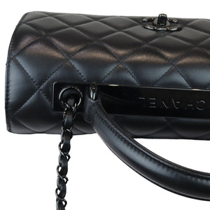 Trendy CC Medium Lambskin So Black BHW