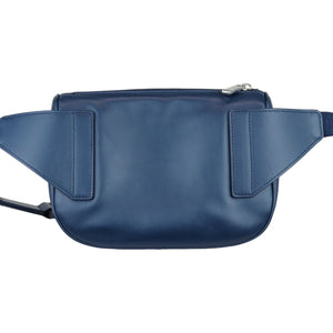 World Tour Saddle Belt Bag Calfskin Oblique Blue BHW