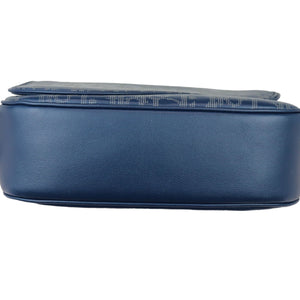 World Tour Saddle Belt Bag Calfskin Oblique Blue BHW