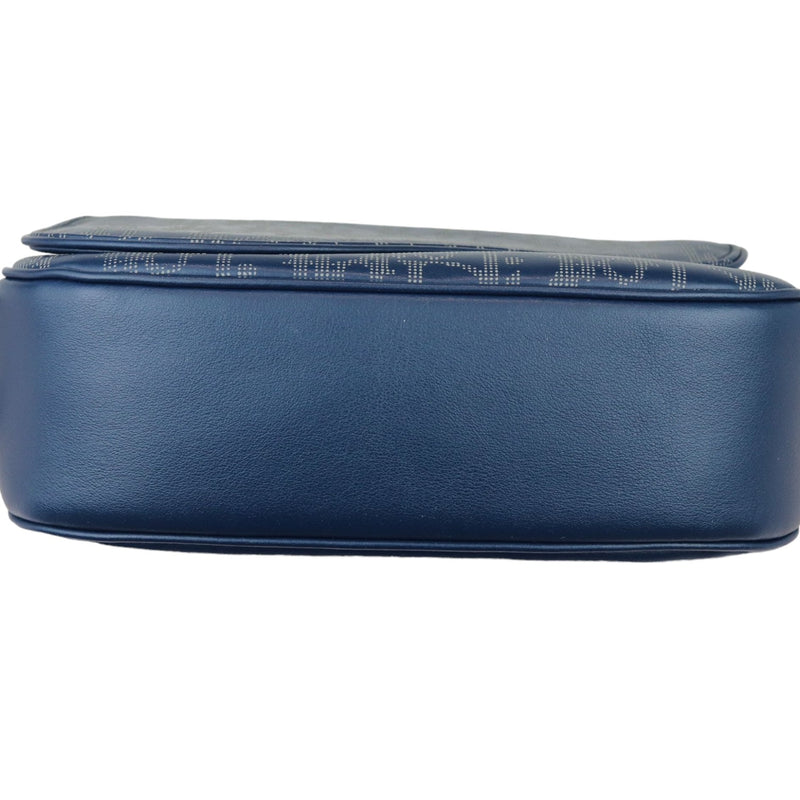 World Tour Saddle Belt Bag Calfskin Oblique Blue BHW