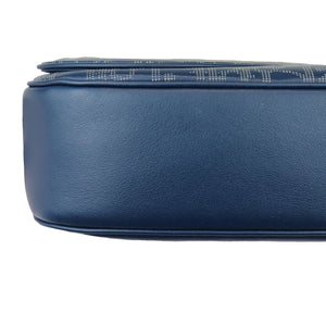 World Tour Saddle Belt Bag Calfskin Oblique Blue BHW