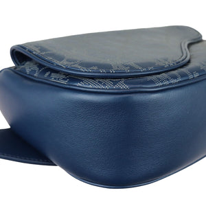 World Tour Saddle Belt Bag Calfskin Oblique Blue BHW