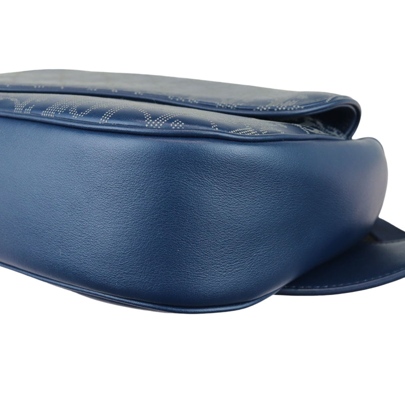 World Tour Saddle Belt Bag Calfskin Oblique Blue BHW