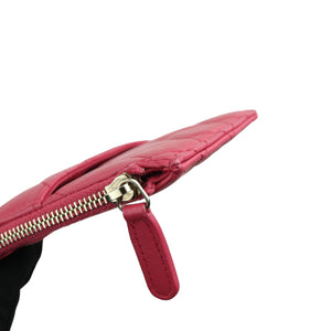 Long Wallet Phone Holder Lambskin Pink GHW