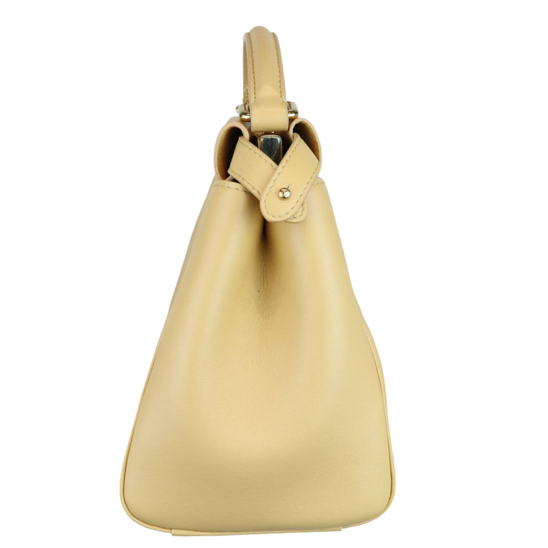 Peekaboo Iconic Satchel Mini Nappa Beige GHW