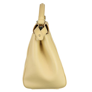 Peekaboo Iconic Satchel Mini Nappa Beige GHW
