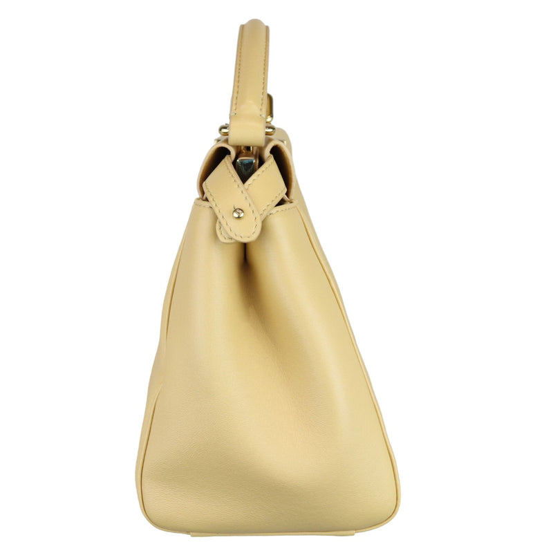 Peekaboo Iconic Satchel Mini Nappa Beige GHW