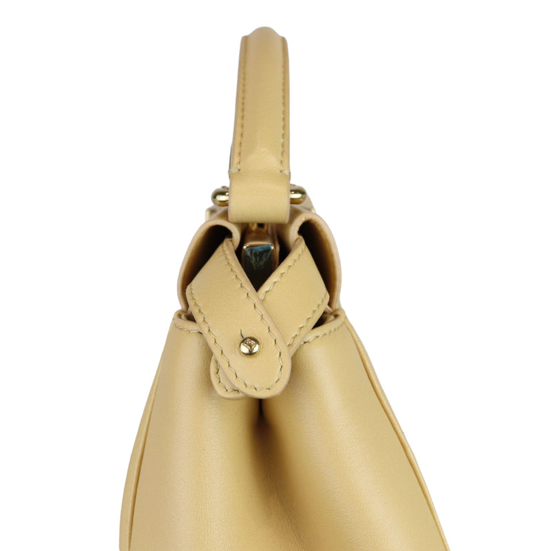 Peekaboo Iconic Satchel Mini Nappa Beige GHW