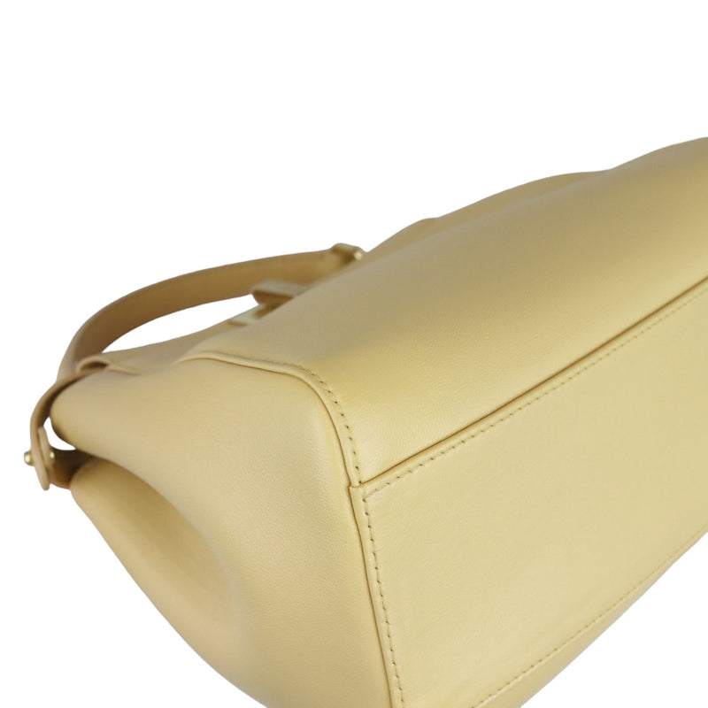 Peekaboo Iconic Satchel Mini Nappa Beige GHW