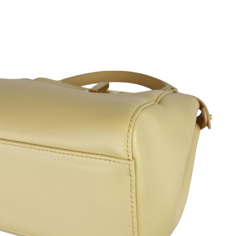 Peekaboo Iconic Satchel Mini Nappa Beige GHW