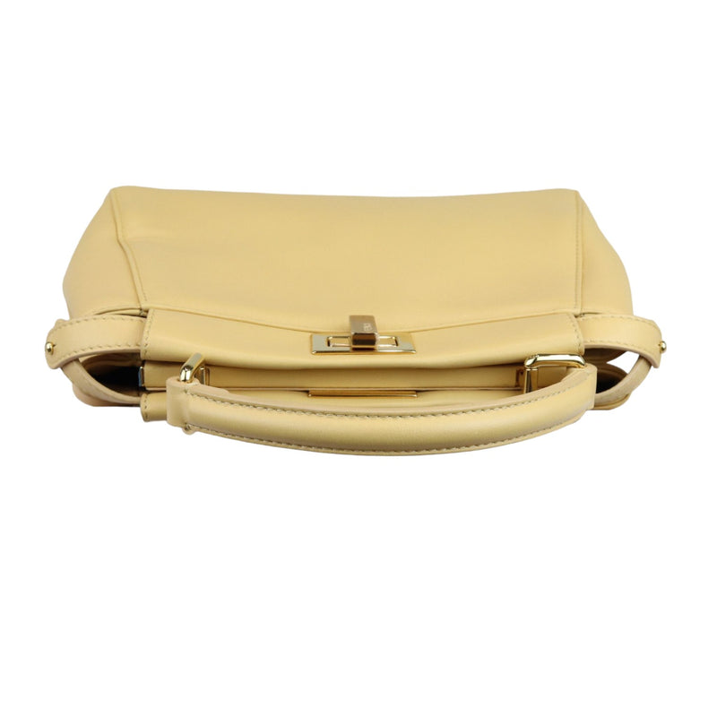 Peekaboo Iconic Satchel Mini Nappa Beige GHW