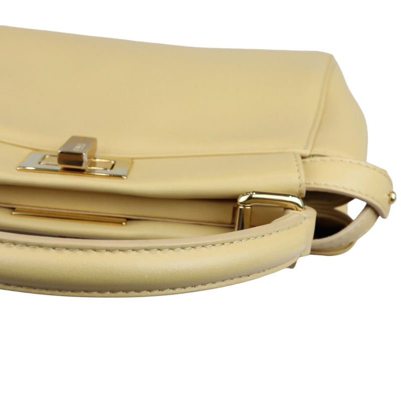 Peekaboo Iconic Satchel Mini Nappa Beige GHW