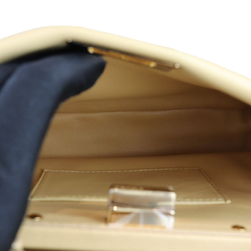 Peekaboo Iconic Satchel Mini Nappa Beige GHW