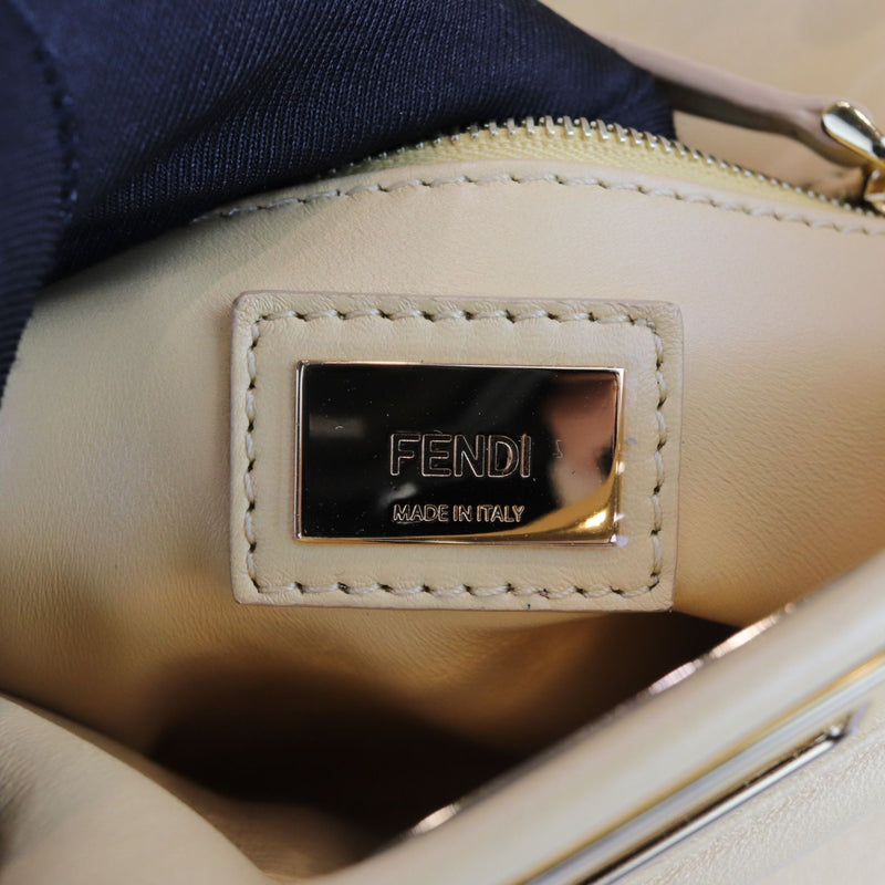 Peekaboo Iconic Satchel Mini Nappa Beige GHW