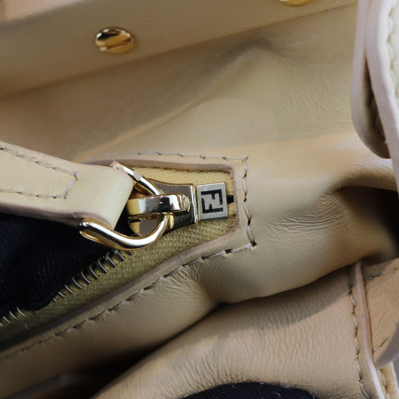 Peekaboo Iconic Satchel Mini Nappa Beige GHW