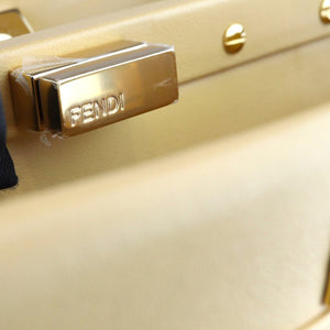 Peekaboo Iconic Satchel Mini Nappa Beige GHW