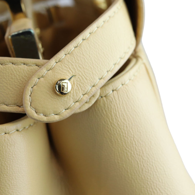 Peekaboo Iconic Satchel Mini Nappa Beige GHW