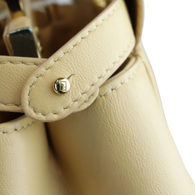 Peekaboo Iconic Satchel Mini Nappa Beige GHW