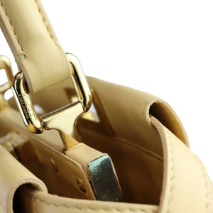 Peekaboo Iconic Satchel Mini Nappa Beige GHW