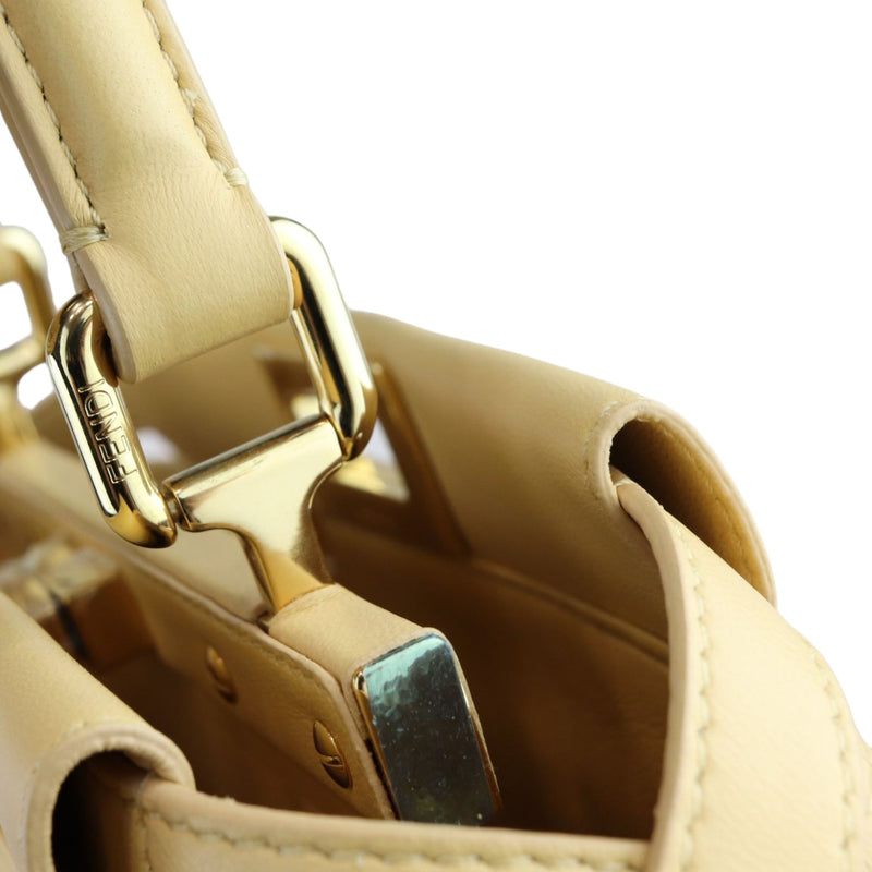 Peekaboo Iconic Satchel Mini Nappa Beige GHW