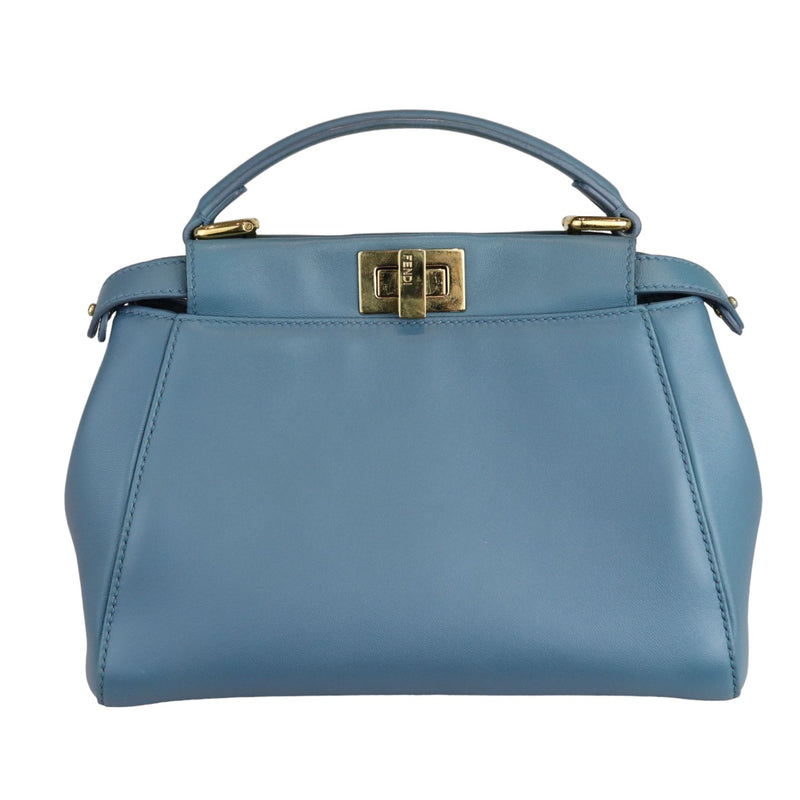 Peekaboo Iconic Satchel Mini Nappa Light Blue GHW