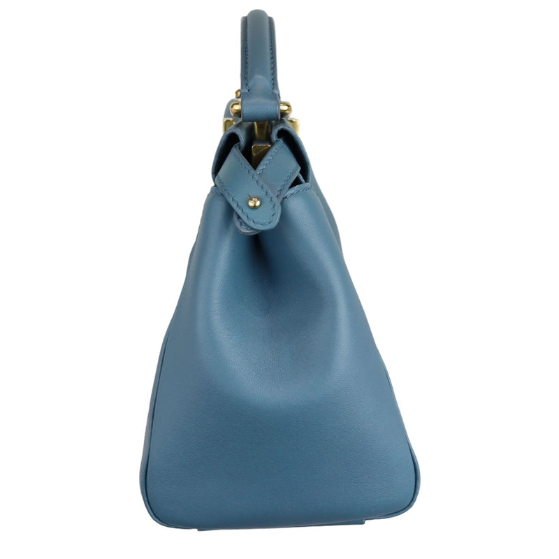 Peekaboo Iconic Satchel Mini Nappa Light Blue GHW
