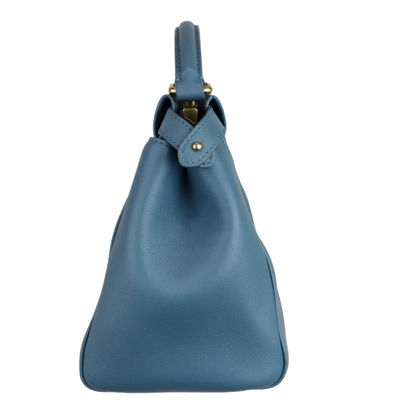 Peekaboo Iconic Satchel Mini Nappa Light Blue GHW