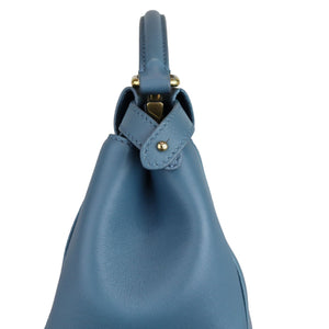 Peekaboo Iconic Satchel Mini Nappa Light Blue GHW