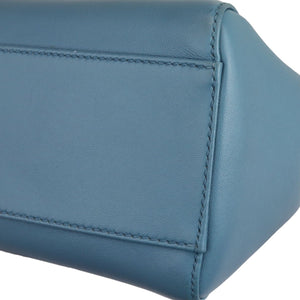 Peekaboo Iconic Satchel Mini Nappa Light Blue GHW