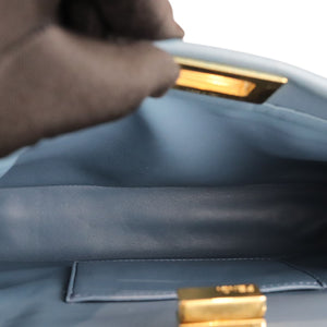 Peekaboo Iconic Satchel Mini Nappa Light Blue GHW