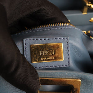 Peekaboo Iconic Satchel Mini Nappa Light Blue GHW