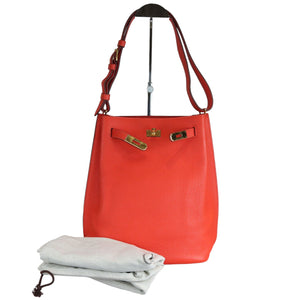 So Kelly 22 Togo Calfskin Red GHW