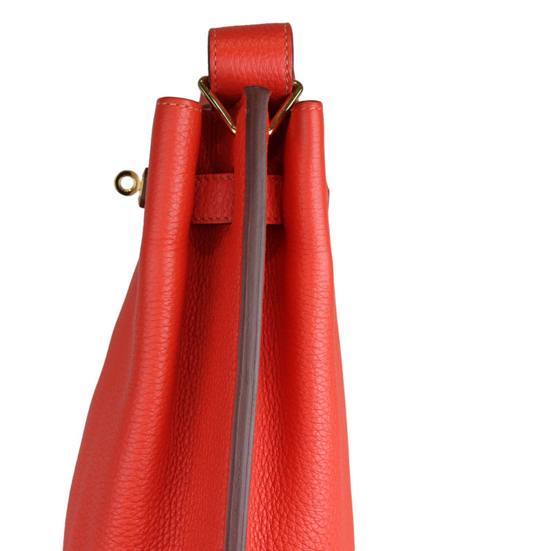 So Kelly 22 Togo Calfskin Red GHW