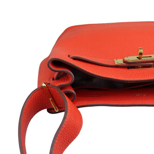 So Kelly 22 Togo Calfskin Red GHW