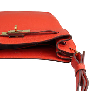 So Kelly 22 Togo Calfskin Red GHW