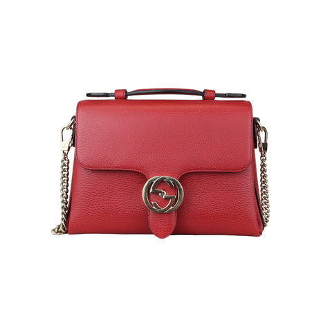 GG Marmont Mini Calfskin Matelasse Red GHW