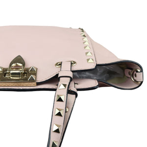 Rockstud Tote Small Vitello Beige Pink LGHW