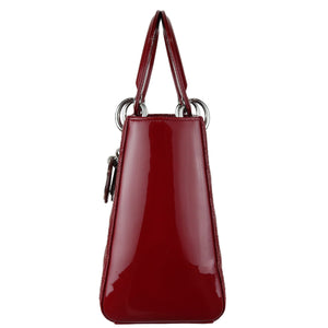 Lady Dior Medium Patent Cannage Red SHW
