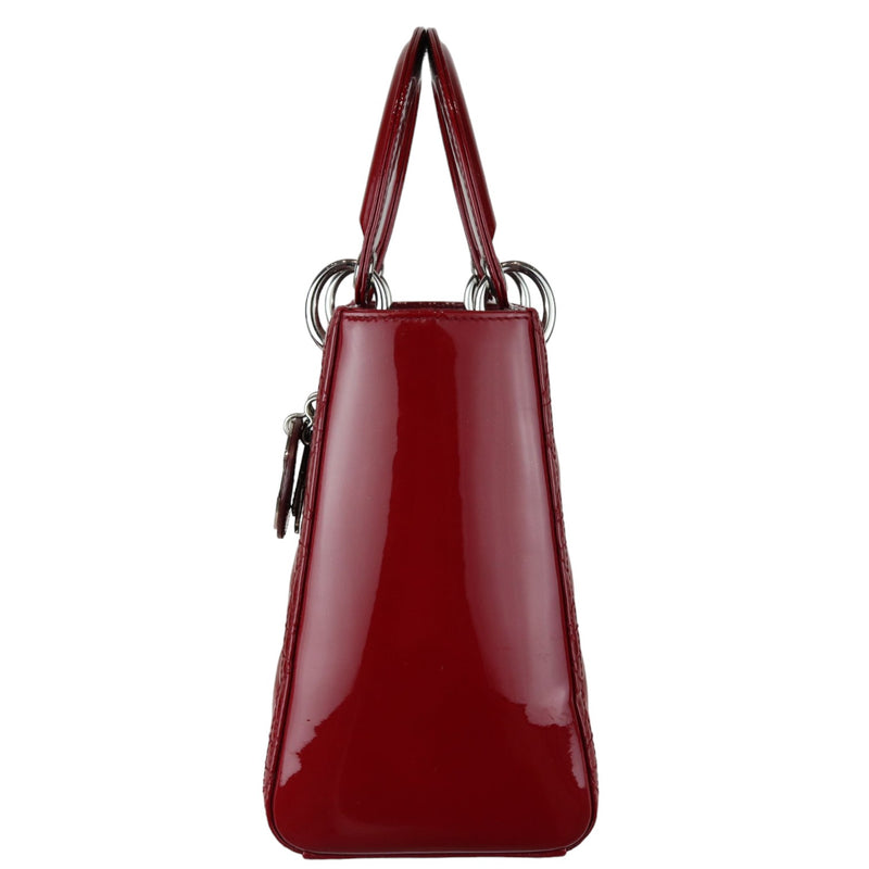 Lady Dior Medium Patent Cannage Red SHW