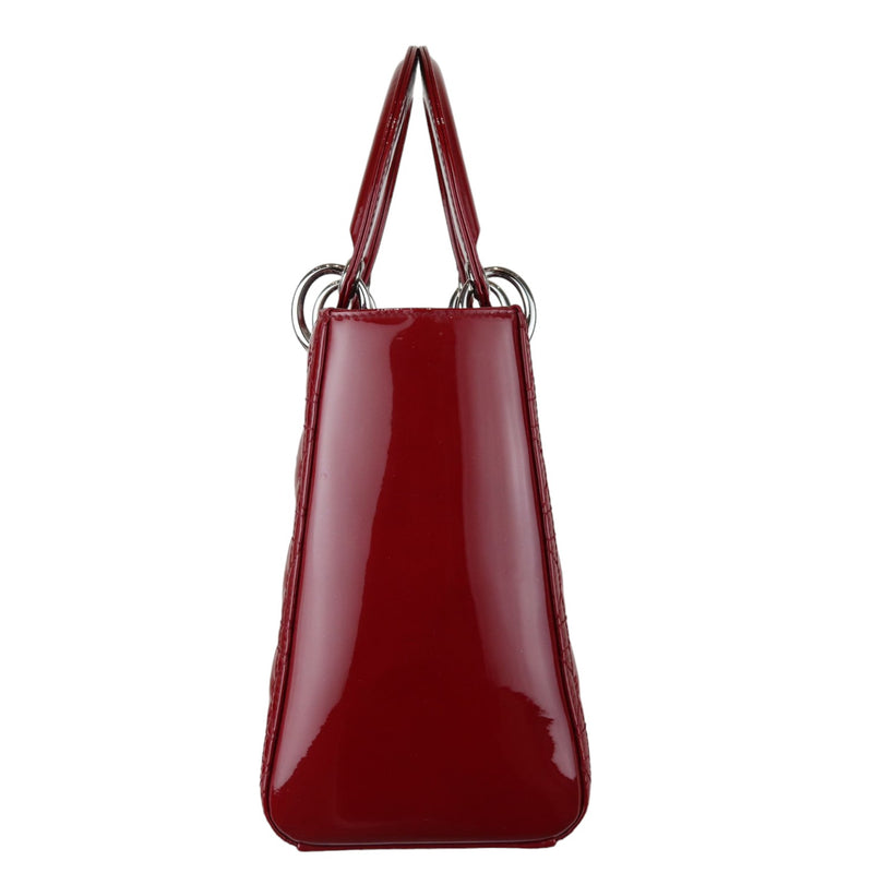 Lady Dior Medium Patent Cannage Red SHW