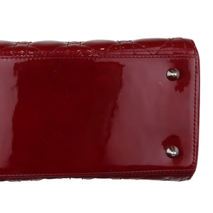Lady Dior Medium Patent Cannage Red SHW