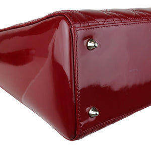 Lady Dior Medium Patent Cannage Red SHW