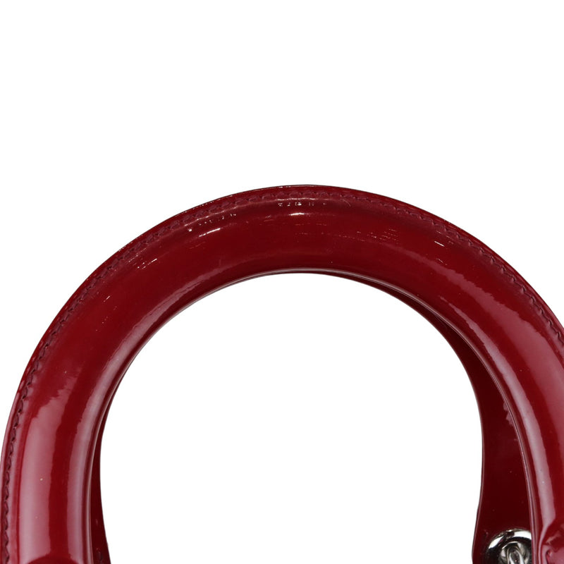 Lady Dior Medium Patent Cannage Red SHW