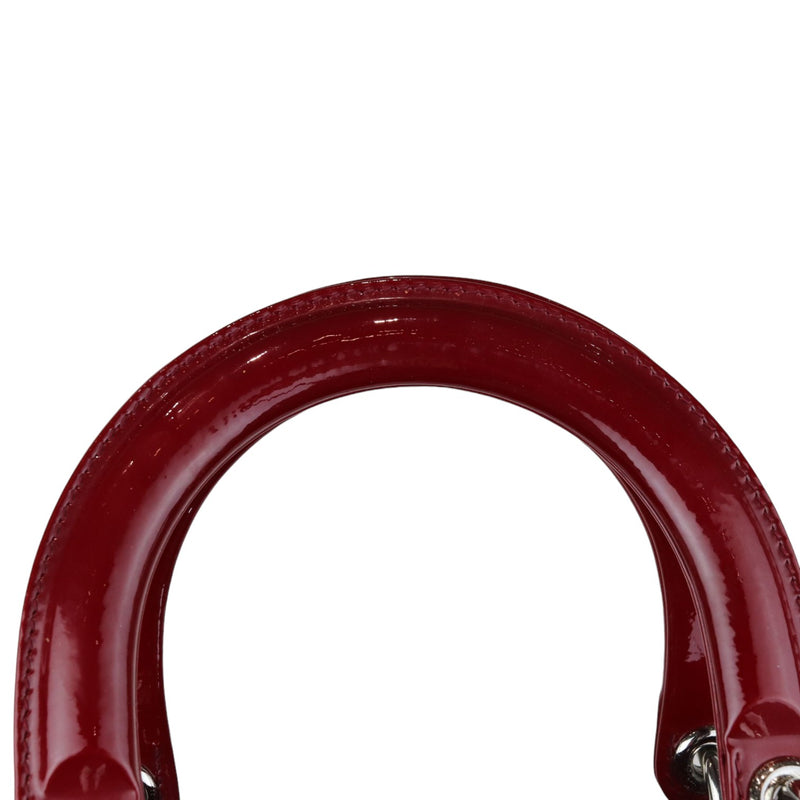 Lady Dior Medium Patent Cannage Red SHW