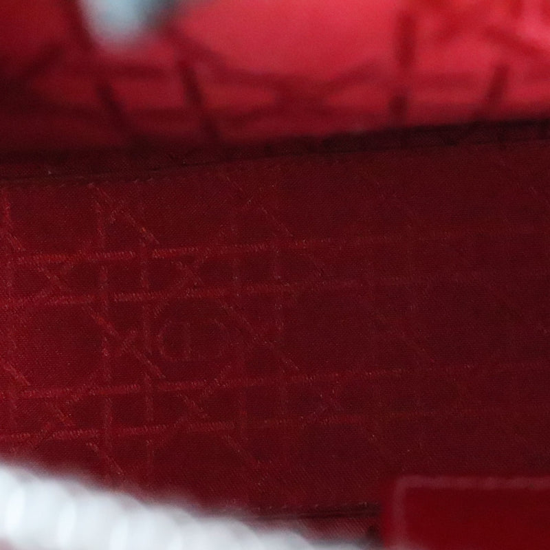 Lady Dior Medium Patent Cannage Red SHW