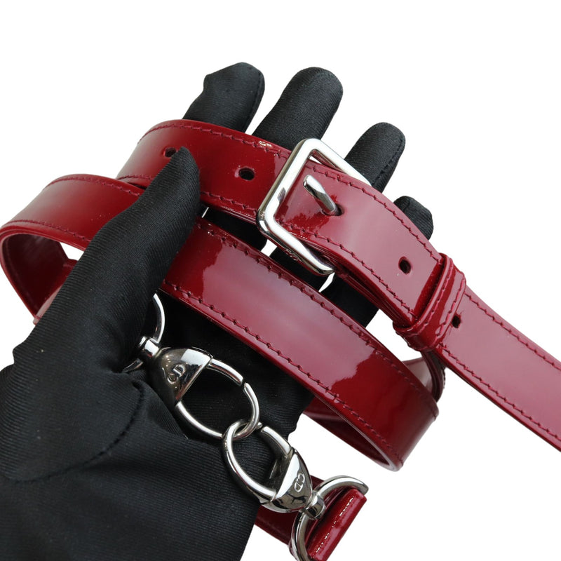 Lady Dior Medium Patent Cannage Red SHW