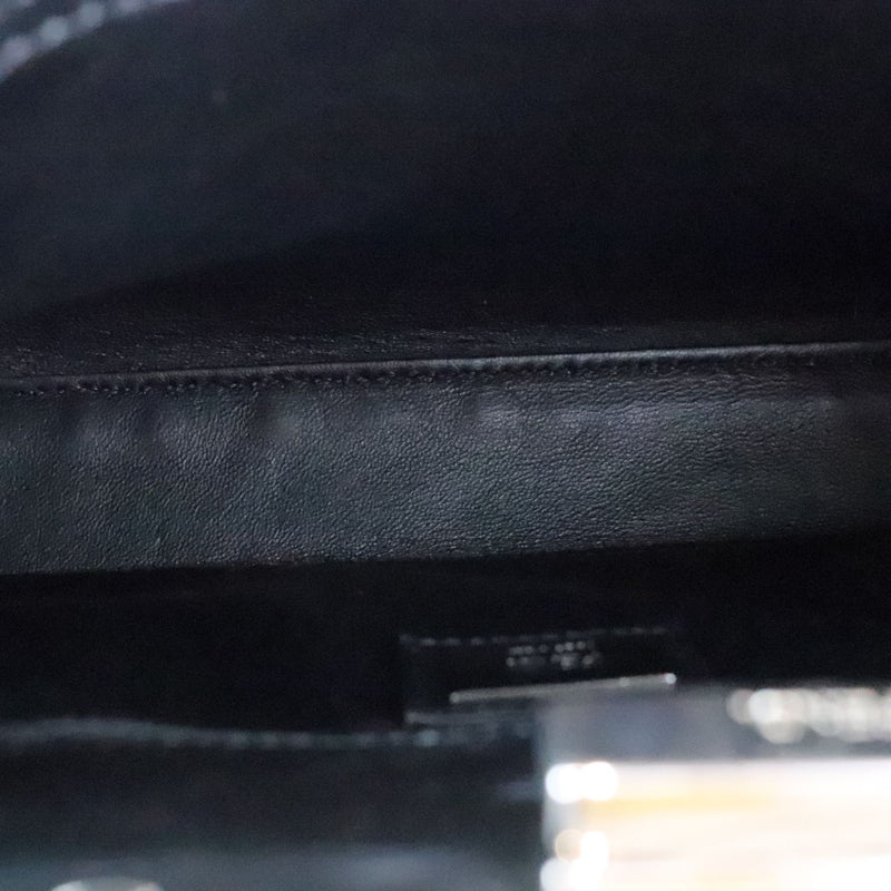Peekaboo Iconic Satchel Mini Pearl Studded Black SHW